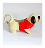Rare Very Cute Glazed Ceramic Poppy Dog Creamer / Milk Jug