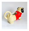 Rare Very Cute Glazed Ceramic Poppy Dog Creamer / Milk Jug
