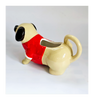 Rare Very Cute Glazed Ceramic Poppy Dog Creamer / Milk Jug