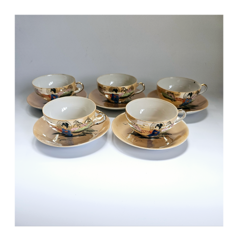 Beautiful vintage Japanese Hand Painted Klimax Egg Shell Porcelain Tea Set