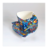 Beautiful Vintage Art Trencadis S.L. Barcelona Glazed Ceramic Gaudi Mosaic pattern Cup and Saucer