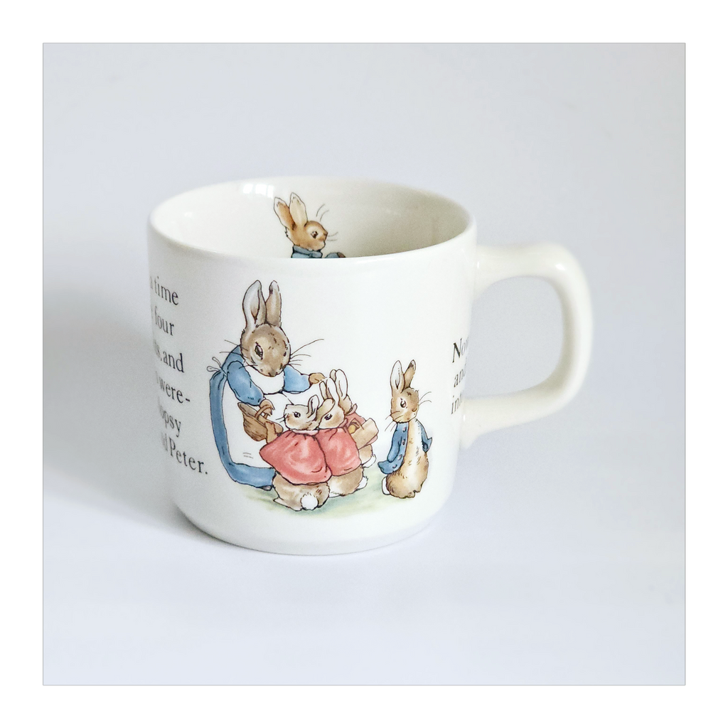 Vintage 1970's Wedgwood of Etruria & Barlaston, Frederick Warne & Co., Beatrix Potter Peter Rabbit Mug / Baby Mug