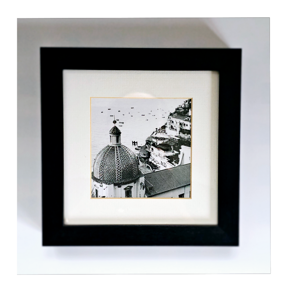 Alan Blaustein's Black and White Photo Print Beautifully Framed in Contemporary Style - The Italian Collection (1 of 8) - Positano Vista