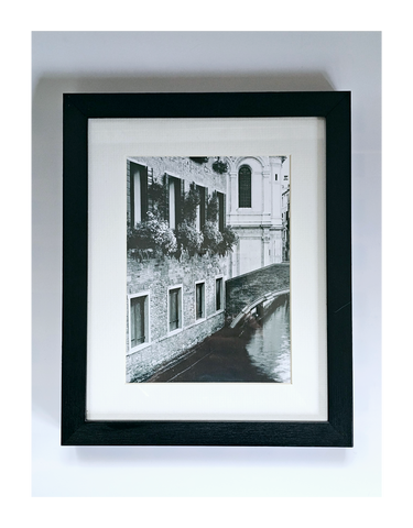 Alan Blaustein's Black and White Photo Print Beautifully Framed in Contemporary Style - The Italian Collection (1 of 8) - Ponti Di Venezia II