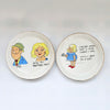 A pair of Vintage small plates/Pin Dishes - Prince William Warranted 22 Carat Gold Made in England