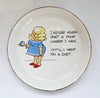 A pair of Vintage small plates/Pin Dishes - Prince William Warranted 22 Carat Gold Made in England