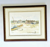 Original Framed Watercolour Painting of Brancaster Staithe, Norfolk by V Webster