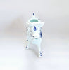 Vintage Dutch Delft Blue Hand Painted Ceramic DBL Holland Cow Creamer