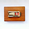 Rare Vintage Lesney 1928 Mercedes Benz Model Car Mounted on Wooden Cigarette Box