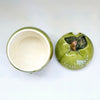 Rare Vintage 1980's Green Sylvac Smiley Face Apple Sauce Pot with Lid, No. 4549, Made in England