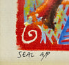 Original 1980s Framed Watercolour Painting "Seal" by Gillian Burrows, the 20th Century Artist