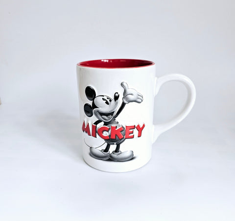 Rare Vintage Disney World Mickey Mouse Raised Design Novelty Mug