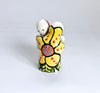 Rare Vintage Talavera Ceramic Hand Painted Hugging Salt and Pepper Shaker Set