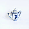 Vintage Chinese Ceramic Hand Painted Blue and White Miniature Teapot