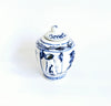 Vintage Chinese Ceramic Hand Painted Blue and White Miniature Teapot