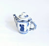 Vintage Chinese Ceramic Hand Painted Blue and White Miniature Teapot