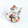 Vintage Decorative Chinese Ceramic Hand Painted Floral Mini Teapot