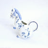 Vintage 1980's Franklin Mint Country Friends by Hallie Greer Ceramic Horse Creamer / Milk Jug in Delft Blue and White Style