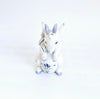 Vintage 1980's Franklin Mint Country Friends by Hallie Greer Ceramic Goat Creamer / Milk Jug in Delft Blue and White Style