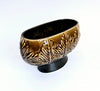 Vintage 1950's Hand Painted Glazed Brown SylvaC Sycamore Leaf posy Vase / Planter series 4207