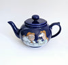 Vintage 1980's Tetley Tea Folk Teapot Made by Wade Ceramics, Featuring Gaffer and Sydney