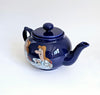 Vintage 1980's Tetley Tea Folk Teapot Made by Wade Ceramics, Featuring Gaffer and Sydney
