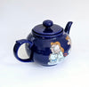Vintage 1980's Tetley Tea Folk Teapot Made by Wade Ceramics, Featuring Gaffer and Sydney