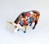 Rare Vintage "Babe in Toyland" #7317 Cow Figurine from London Cow Parade, 2002, Designed by the Artist, Candida Bayer