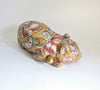 Rare Vintage 1970's Chinese Porcelain Hand-Painted Sleeping Cat Figurine