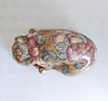 Rare Vintage 1970's Chinese Porcelain Hand-Painted Sleeping Cat Figurine