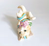 Vintage 1980's Fitz & Floyd Essentials "Kitten Kaboodle" Hand-Painted Ceramic Cat Figurine