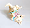 Vintage 1980's Fitz & Floyd Essentials "Kitten Kaboodle" Hand-Painted Ceramic Cat Figurine
