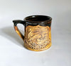Vintage Ceramic Earthenware 3D Images Pottery Mug from Porthmadog, Wales