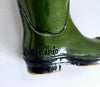 Vintage 1970's Leonardo Collection Kitten in Green Wellington Boot Figurine
