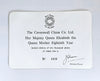 Vintage Limited Edition No 1835 of 2000 The Caverswall China Ltd Co. "Her Majesty Queen Elizabeth, The Queen Mother Commemorative Plate
