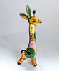 Rare Vintage Sought After 1950's Hand-Painted Lomonosov Porcelain Tripod Giraffe Figurine