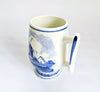 Vintage Hand-Painted Porcelain Delftware Ceramic Mug