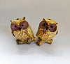 Rare Vintage Hand-Crafted Ceramic Pottery Novelty Owl Salt and Pepper Shaker / Figurine