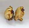 Rare Vintage Hand-Crafted Ceramic Pottery Novelty Owl Salt and Pepper Shaker / Figurine