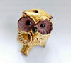 Rare Vintage Hand-Crafted Ceramic Pottery Novelty Owl Salt and Pepper Shaker / Figurine