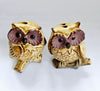 Rare Vintage Hand-Crafted Ceramic Pottery Novelty Owl Salt and Pepper Shaker / Figurine
