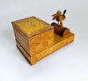 Rare Vintage 1940's Wooden Mechanical Novelty Cigarette Box Dispenser