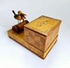 Rare Vintage 1940's Wooden Mechanical Novelty Cigarette Box Dispenser