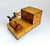 Rare Vintage 1940's Wooden Mechanical Novelty Cigarette Box Dispenser