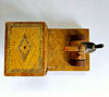 Rare Vintage 1940's Wooden Mechanical Novelty Cigarette Box Dispenser