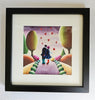 Lithograph Print "Butterfly Hearts II" from "The Wonderful World of George and Daphne" Series by Claire Baxter