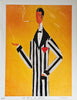 Signed Rare Limited Edition Lithograph Print by Johnathan Hallgrey, Signed and Numbered (20/40), titled "The King of Hearts"