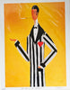 Signed Rare Limited Edition Lithograph Print by Johnathan Hallgrey, Signed and Numbered (20/40), titled "The King of Hearts"