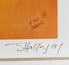 Signed Rare Limited Edition Lithograph Print by Johnathan Hallgrey, Signed and Numbered (20/40), titled "The Queen of Hearts"