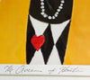 Signed Rare Limited Edition Lithograph Print by Johnathan Hallgrey, Signed and Numbered (20/40), titled "The Queen of Hearts"